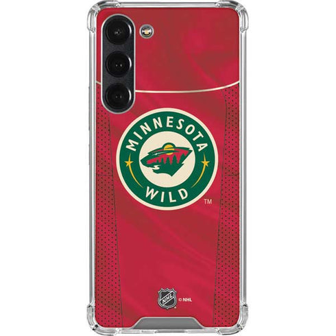 NHL Minnesota Wild Home Jersey Galaxy S23 Plus Clear Case
