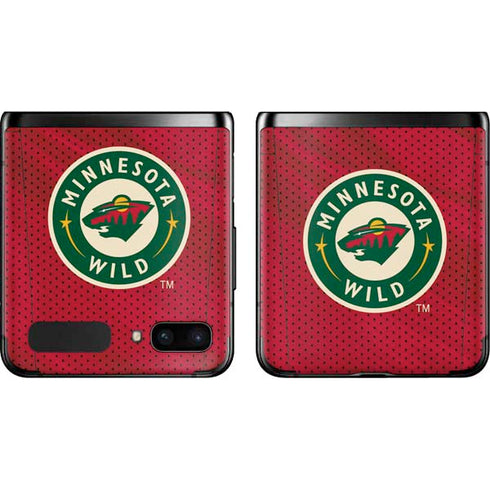NHL Minnesota Wild Home Jersey Galaxy Z Flip Skin