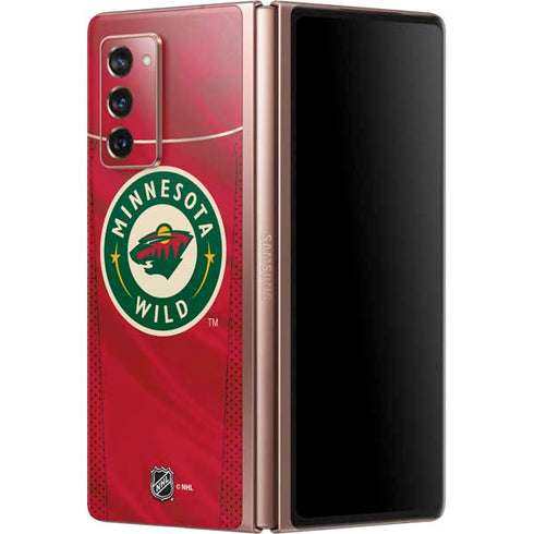 NHL Minnesota Wild Home Jersey Galaxy Z Fold2 5G Skin