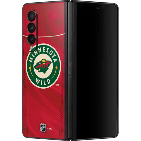NHL Minnesota Wild Home Jersey Galaxy Z Fold3 5G Skin