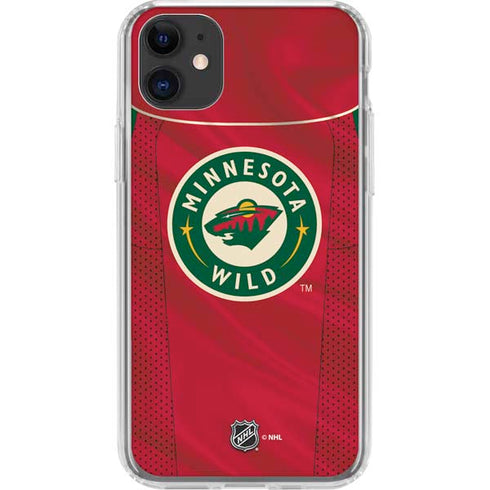 NHL Minnesota Wild Home Jersey iPhone 11 Clear Case