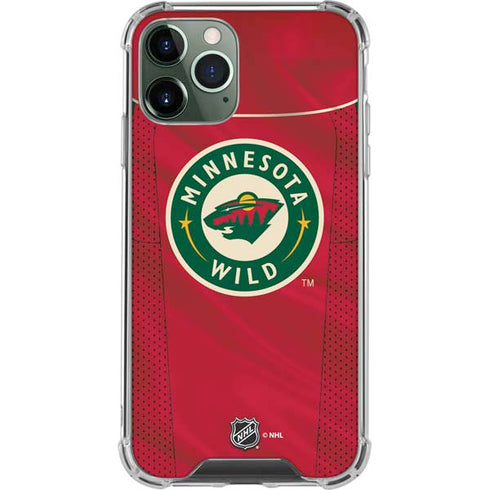 NHL Minnesota Wild Home Jersey iPhone 11 Pro Max Clear Case