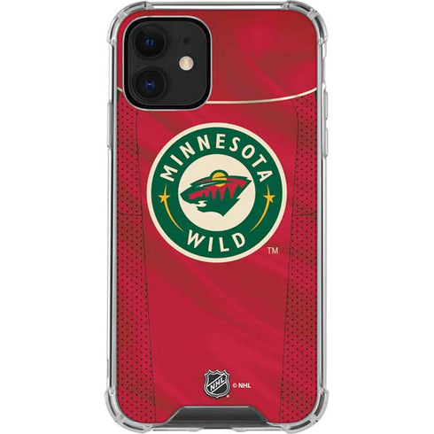 NHL Minnesota Wild Home Jersey iPhone 12 Clear Case