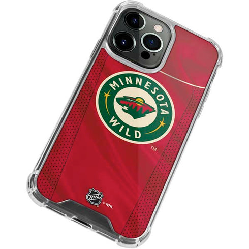 NHL Minnesota Wild Home Jersey iPhone 13 Pro Max Clear Case