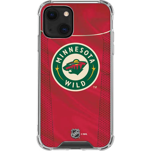 NHL Minnesota Wild Home Jersey iPhone 14 Clear Case