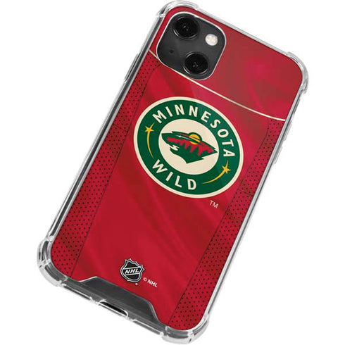 NHL Minnesota Wild Home Jersey iPhone 14 Plus Clear Case