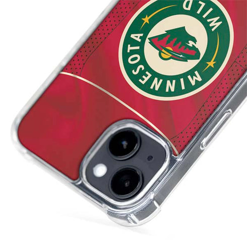 NHL Minnesota Wild Home Jersey iPhone 15 Plus MagSafe Case
