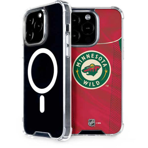 NHL Minnesota Wild Home Jersey iPhone 15 Pro MagSafe Case