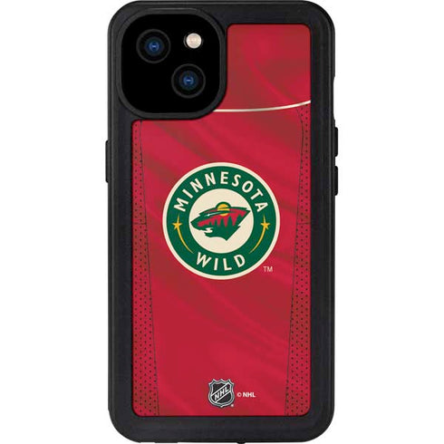NHL Minnesota Wild Home Jersey iPhone 15 Plus Waterproof Case