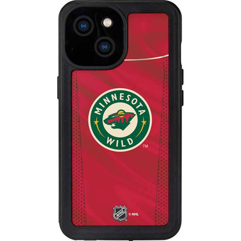 NHL Minnesota Wild Home Jersey iPhone 15 Waterproof Case