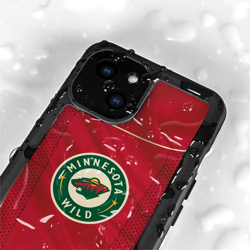 NHL Minnesota Wild Home Jersey iPhone 15 Waterproof Case