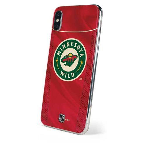NHL Minnesota Wild Home Jersey iPhone X Skin