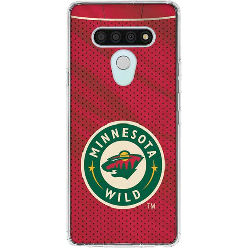NHL Minnesota Wild Home Jersey LG Stylo 6 Clear Case
