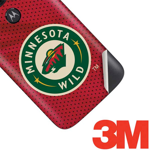 NHL Minnesota Wild Home Jersey Moto E5 Play Skin