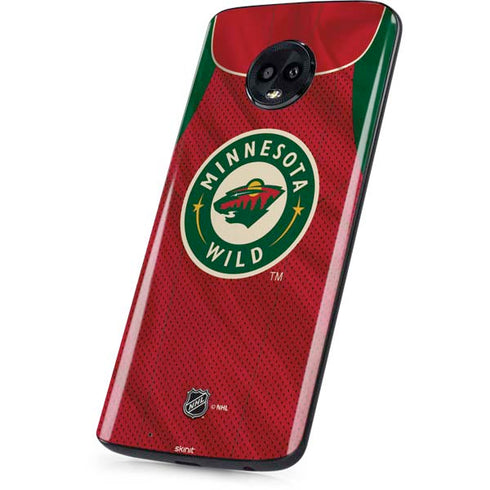 NHL Minnesota Wild Home Jersey Moto G6 Skin
