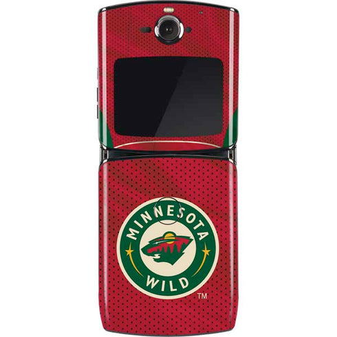 NHL Minnesota Wild Home Jersey Motorola RAZR Skin