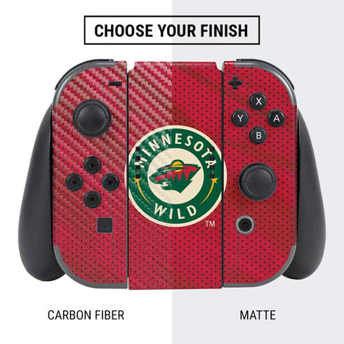 NHL Minnesota Wild Home Jersey Nintendo Switch Bundle Skin