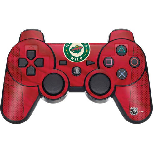 NHL Minnesota Wild Home Jersey PS3 Dual Shock wireless controller Skin