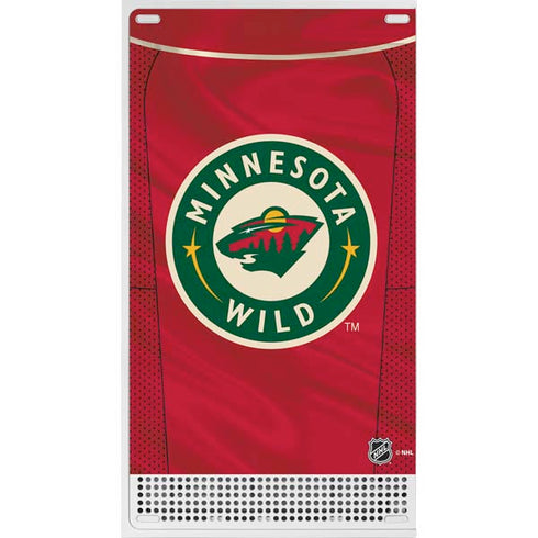 NHL Minnesota Wild Home Jersey Xbox Series S Console Skin