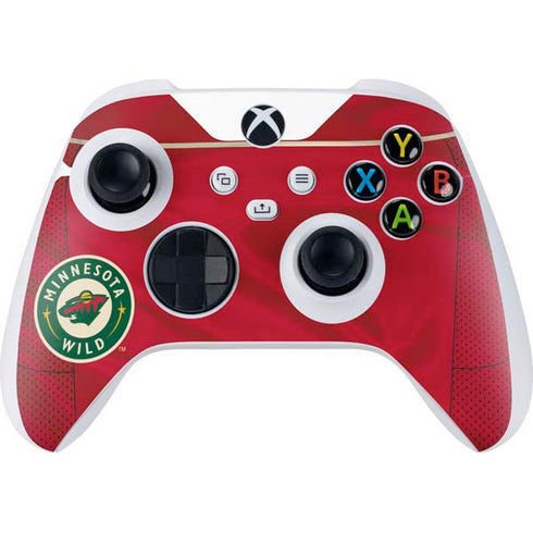 NHL Minnesota Wild Home Jersey Xbox Series S Controller Skin