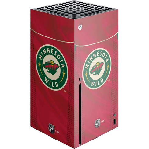 NHL Minnesota Wild Home Jersey Xbox Series X Console Skin