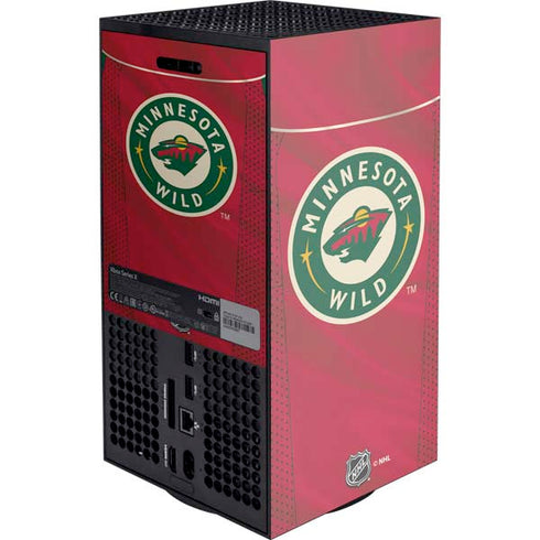 NHL Minnesota Wild Home Jersey Xbox Series X Console Skin