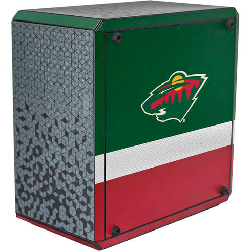 NHL Minnesota Wild Jersey Cooler Master MasterBox Q300L Mini Tower Skin