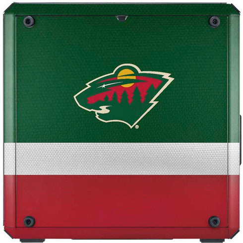 NHL Minnesota Wild Jersey Cooler Master MasterBox Q300L Mini Tower Skin