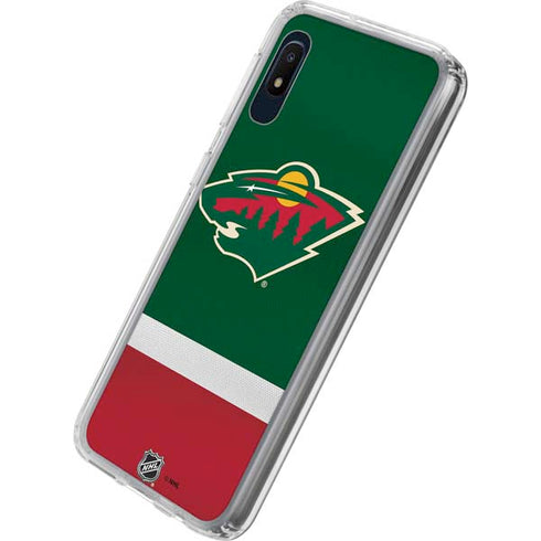 NHL Minnesota Wild Jersey Galaxy A10e Clear Case