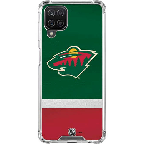 NHL Minnesota Wild Jersey Galaxy A12 Clear Case