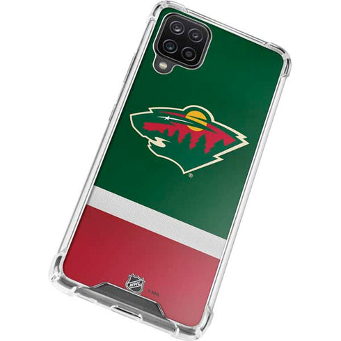 NHL Minnesota Wild Jersey Galaxy A12 Clear Case