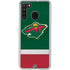 NHL Minnesota Wild Jersey Galaxy A21 Clear Case