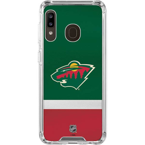NHL Minnesota Wild Jersey Galaxy A30 Clear Case