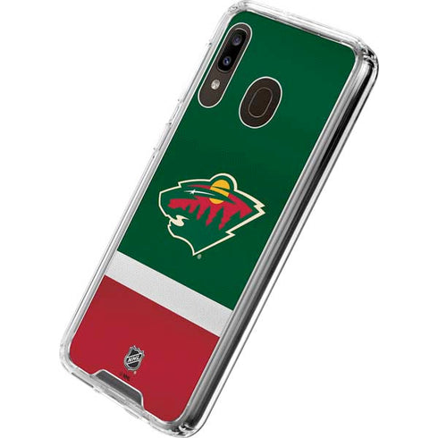 NHL Minnesota Wild Jersey Galaxy A30 Clear Case