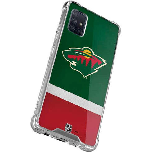 NHL Minnesota Wild Jersey Galaxy A51 5G Clear Case
