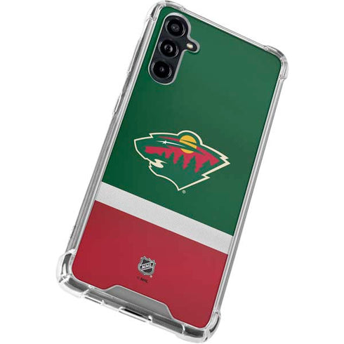 NHL Minnesota Wild Jersey Galaxy A54 5G Clear Case