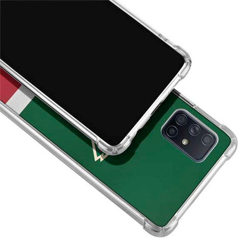 NHL Minnesota Wild Jersey Galaxy A71 5G Clear Case
