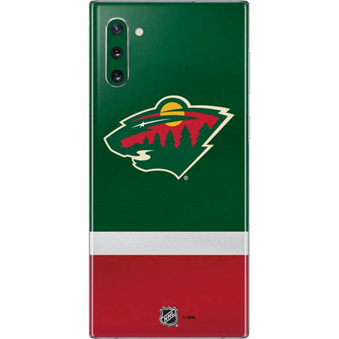 NHL Minnesota Wild Jersey Galaxy Note 10 Skin