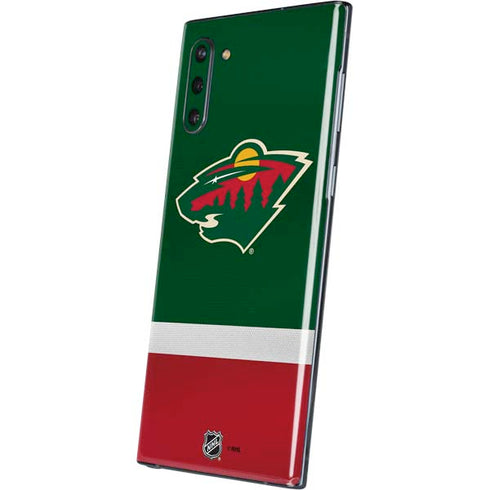 NHL Minnesota Wild Jersey Galaxy Note 10 Skin