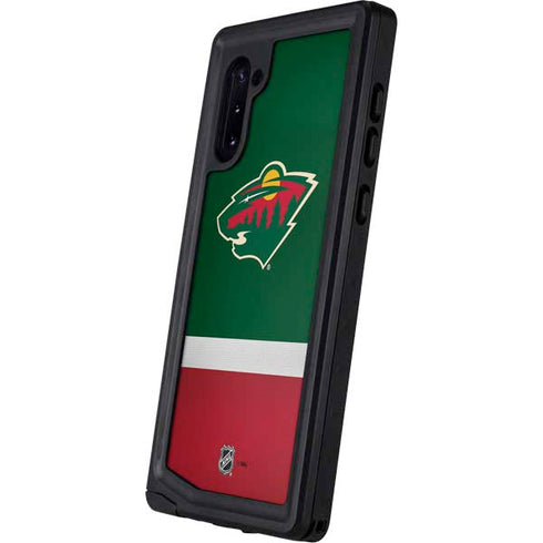 NHL Minnesota Wild Jersey Galaxy Note 10 Waterproof Case