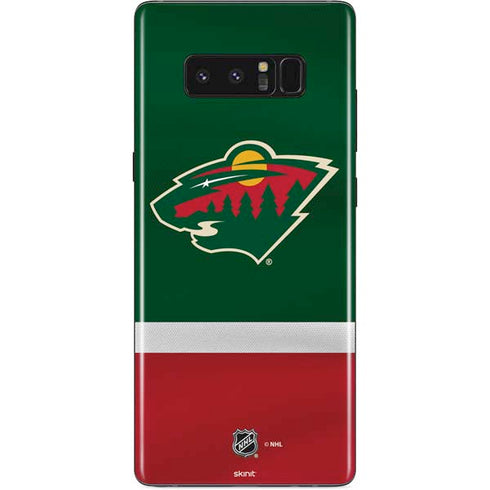 NHL Minnesota Wild Jersey Galaxy Note 8 Skin