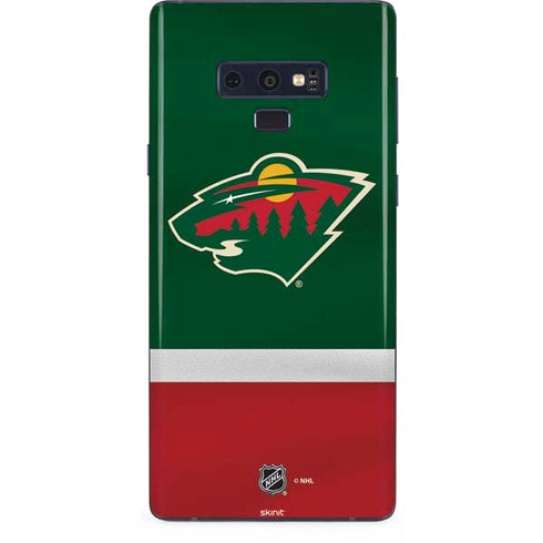 NHL Minnesota Wild Jersey Galaxy Note 9 Skin