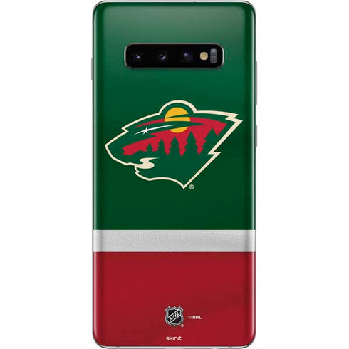 NHL Minnesota Wild Jersey Galaxy S10 Plus Skin