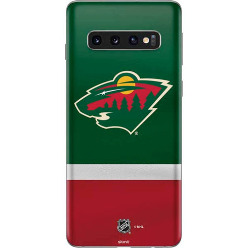 NHL Minnesota Wild Jersey Galaxy S10 Skin