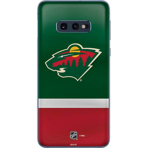 NHL Minnesota Wild Jersey Galaxy S10e Skin