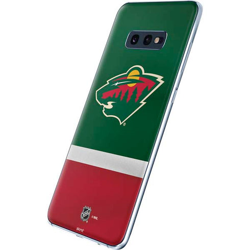 NHL Minnesota Wild Jersey Galaxy S10e Skin