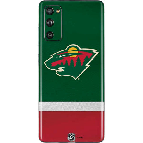 NHL Minnesota Wild Jersey Galaxy S20 Fan Edition Skin