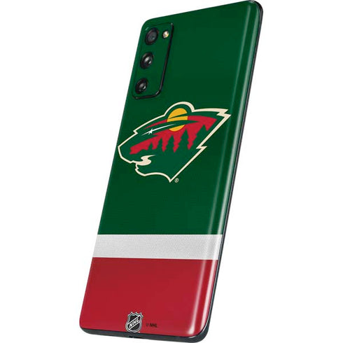NHL Minnesota Wild Jersey Galaxy S20 Fan Edition Skin