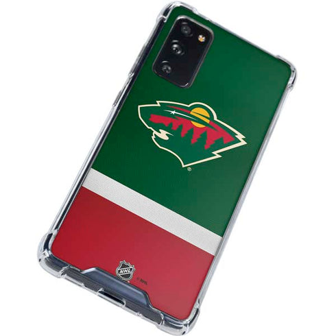 NHL Minnesota Wild Jersey Galaxy S20 FE Clear Case