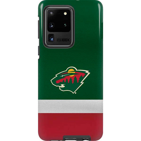 NHL Minnesota Wild Jersey Galaxy S20 Ultra 5G Pro Case